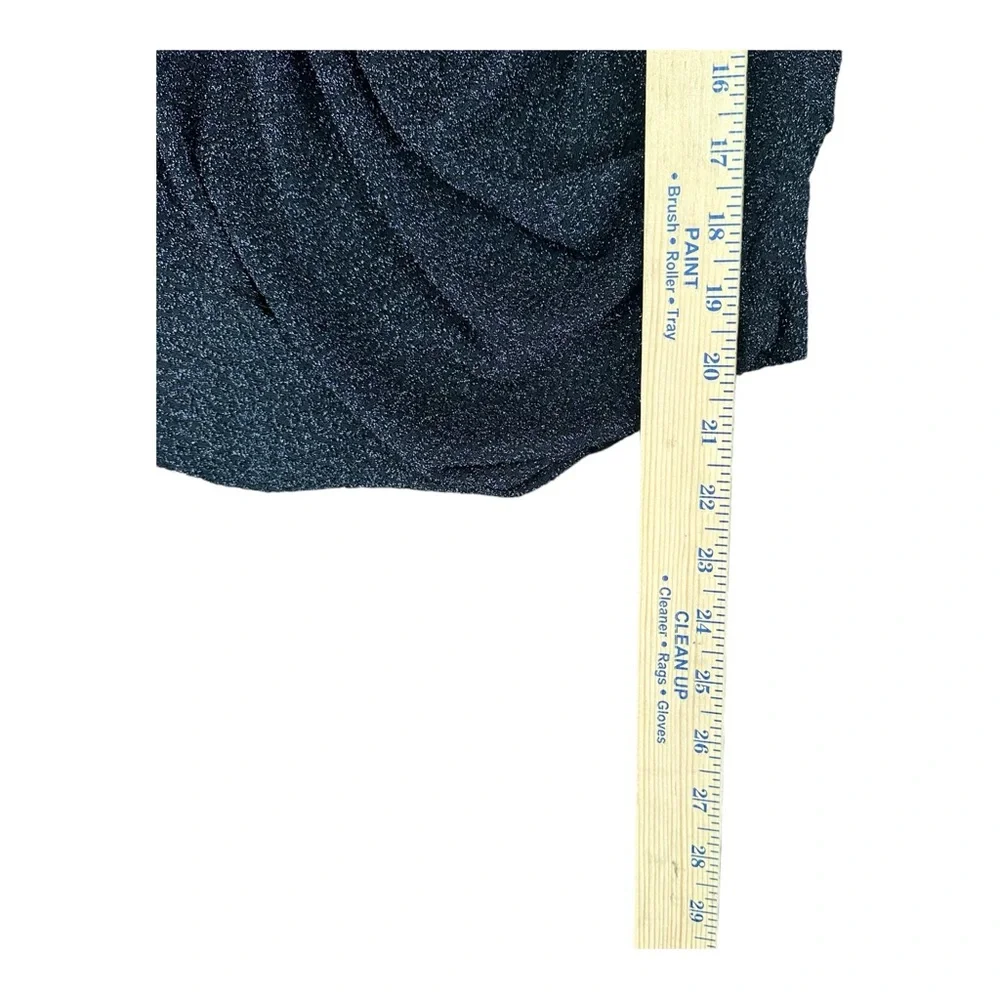 IRO Paris 36 Black Foa Sparkly Cutout Blouse High Neck Party Cocktail Sexy - Picture 12 of 15